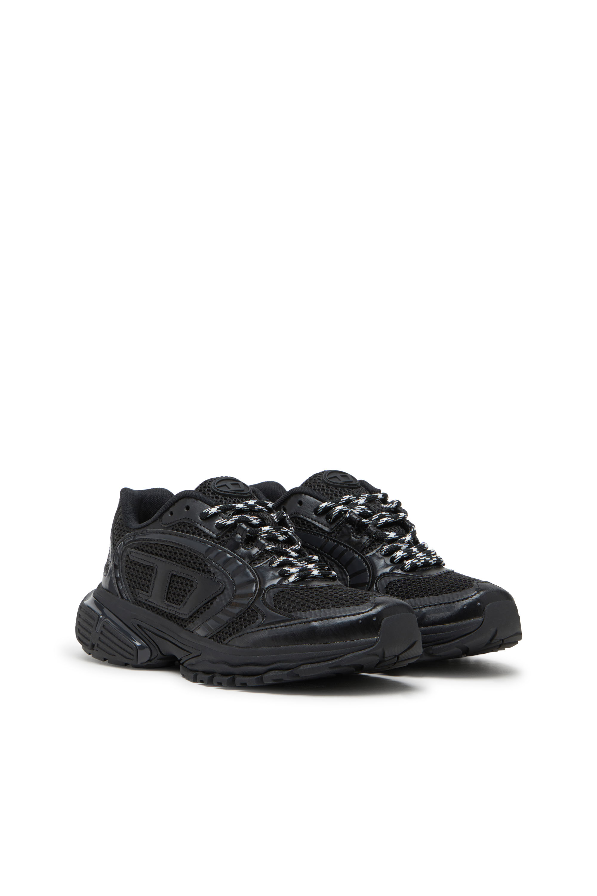 Diesel - S-PRO-V-DENSE LOW, Man's S-Pro-V-Dense-Mesh sneakers with Oval D logo in Black - 3